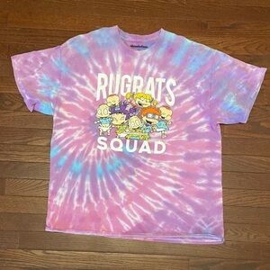 NICKELODEON RUGRATS PURPLE TIE DYE T-SHIRT SZ XL RARE